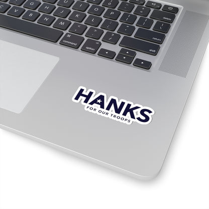 "HANKS for Our Troops" Horizontal Kiss-Cut Sticker