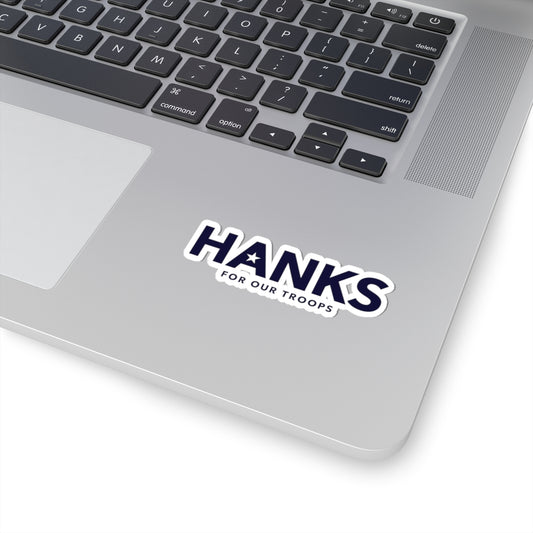 "HANKS for Our Troops" Horizontal Kiss-Cut Sticker