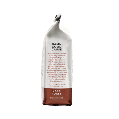 Dark Roast Ground Coffee Bag