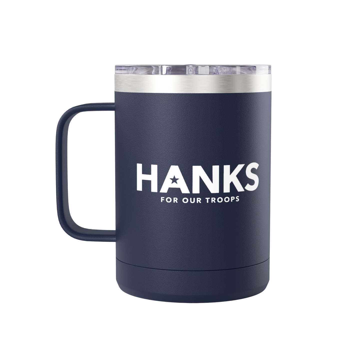 "Hanks for Our Troops" Insulated Coffee Mug Tumbler (15 oz)