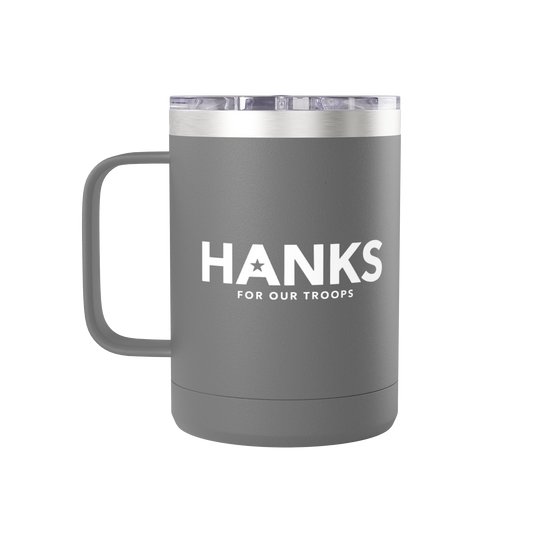 "Hanks for Our Troops" Insulated Coffee Mug Tumbler (15 oz)